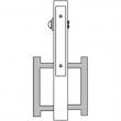 Accurate<br />ADA.9500VRB-5i - Vertical Rod Lockset ADA Trim Privacy Set with Indicator