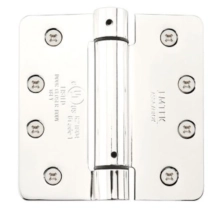 Emtek<br />95034 - SPRING HINGE PAIR 4" x 4" (5/8" RADIUS)