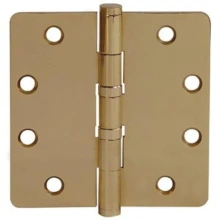 Emtek<br />96425 - BRASS HINGE PAIR 4.5" x 4.5" (1/4" RADIUS)