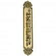 Brass Accents<br />A04-P3241 - Fleur De Lis Collection Pull with Back Plate