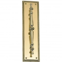 Brass Accents - A06-P0241 - Academy Collection Pull with Back Plate