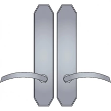 Ashley Norton<br />AB.34 - Angular Suite 10 1/8" x 1 3/4" Escutcheons - Mortise Passage