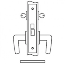Accurate - 8622 - Store Door Narrow Backset Mortise Lock