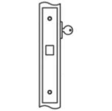 Accurate - 8701 - Deadlock Narrow Backset Lock with Narrow Faceplate