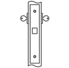 Accurate - 8702 - Deadlock Narrow Backset Lock with Narrow Faceplate