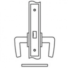 Accurate<br />8825 - Passage and Closet Narrow Backset Lock
