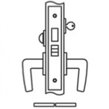 Accurate - 9024 - Dormitory Lock with Narrow Faceplate