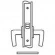 Accurate<br />9025 - Passage Lock Narrow Faceplate