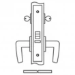 Accurate<br />9045S - Classroom Security Lock Narrow Faceplate