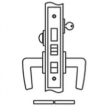 Accurate - 9048 - Entrance or Apartment Lock Narrow Faceplate