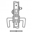 Accurate<br />9049 - Entrance or Apartment Lock Narrow Faceplate**