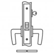 Accurate<br />9059M - Storeroom or Closet Mortise Lock with Narrow Faceplate  Marine Grade