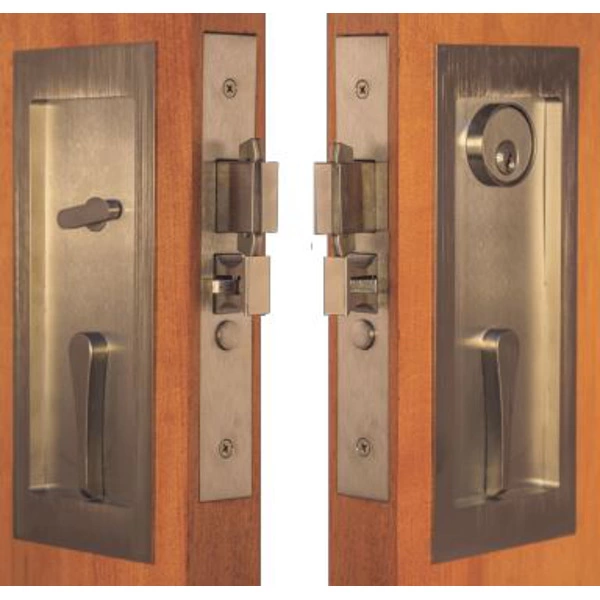 Self-Latching Pocket Door Locksets with Emergency Egress <br> Accurate