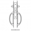 Accurate<br />CH 9122SEC - Store Door Lock with Pair of Crescent Handles