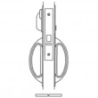 Accurate<br />CH 9144E-SEC - Institutional Privacy Lock with Pair of Crescent Handles, Ligature Resistant Thumb Turn and Flush Emergency Coin Release