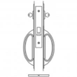 Accurate<br />CH 9145S-SEC - Classroom Security Lock with Pair of Crescent Handles