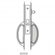 Accurate<br />CH 9159SEC - Storeroom Lock with CP Pull Outside and Crescent Handle Inside