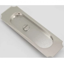 Accurate - CN2002E - 7" Rectangular Notch Corner Flush Pull with Emergency Coin Release, Concealed Screws