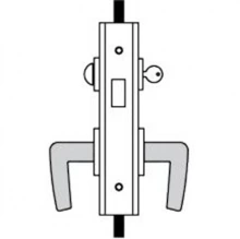 Accurate - G1603 - Swing Door Centered Cylinder x T-Turn Deadlock
