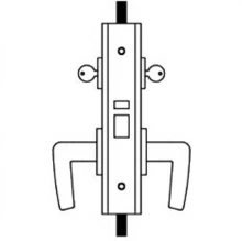 Accurate - G8742 - Swing Door Centered Entry/Public Restroom Lockset