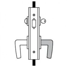 Accurate - GS87-3 - Sliding Door Cylinder x T-Turn Entry Lockset