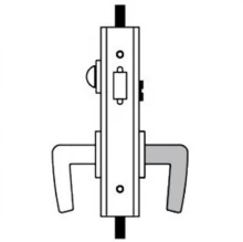 Accurate - GS87-5 - Sliding Door Er x T-Turn Privacy Lockset