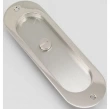 Accurate<br />O2002E - 7" Obround Flush Pull with Emergency Coin Release on Privacy Doors, Exposed Screws