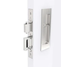 Accurate<br />SD.2002CPDL-5 Concealed - Pocket Door Set, Privacy (T-turn x ER) for Single Doors: Coin Emergency release x T-turn with Concealed Fasteners