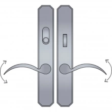 Ashley Norton - AGAD4.55 - Angular American Cylinder Lever Low Multi Point Entry Trim - Configuration 3