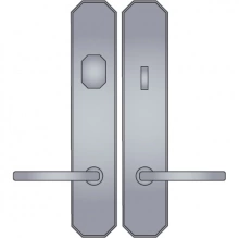 Ashley Norton<br />AGLES.50 - Angular Suite 11" x 2 1/2" Escutcheons - Tubular Entry