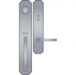 Angular Suite 18 1/8" x 3" Exterior Escutcheon - Grip x Lever Tubular Entry