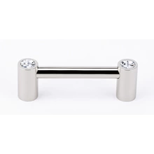 Alno - C715-3-PN - 3" Contemporary I Crystal Pull