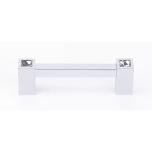 Alno - C718-35-PC - 3 1/2" Contemporary II Crystal Pull