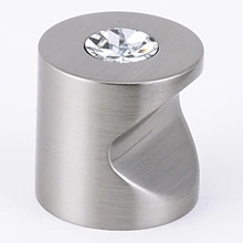 Alno - C823-1-SN - 1" Contemporary I Crystal Knob