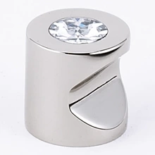 Alno - C823-34-PN - 3/4" Contemporary I Crystal Knob