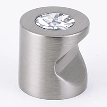 Alno - C823-34-SN - 3/4" Contemporary I Crystal Knob