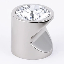 Alno - C824-1-PN - 1" Contemporary I Large Crystal Knob