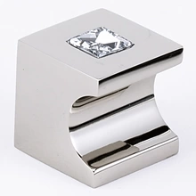Alno - C853-1-PN - 1" Contemporary II Crystal Knob