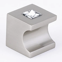 Alno - C853-1-SN - 1" Contemporary II Crystal Knob