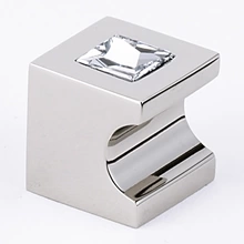 Alno - C853-34-PN - 3/4" Contemporary II Crystal Knob