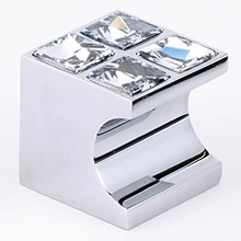 Alno - C854-1-PC - 1" Contemporary II Knob with 4 Crystals