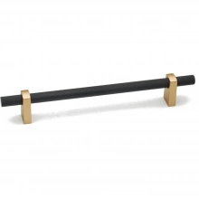Alno - A2901-6-CHP/MB - 6" Pull Knurled Bar