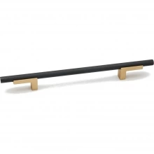 Alno - A2903-8-CHP/MB - 8" Pull Knurled Bar