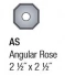 Angular Rose (2 1/2" x 2 1/2") (AS)
