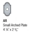 Small Arched Plate (4 1/4" x 2 3/8") (AR)