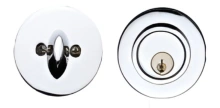 Ashley Norton<br />DB4120 - 2-1/2" Contemporary Round Single Cylinder Deadbolt
