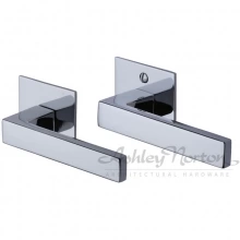 Ashley Norton - FS.20 - Exposed Fixing Contemporary Flat Square Rose Privacy Pin Set - 2 1/2" x 2 1/2"