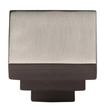 Ashley Norton<br />MT3672-032 - Manzoni 1-1/4" MT3672 Square Stepped Knob