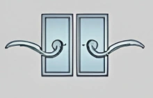 Ashley Norton<br />SQ.20 - Rectangular Suite 5 1/8" x 2 1/2" Escutcheons - Tubular Privacy Pin