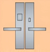 Ashley Norton<br />UBMOR - Rectangular 10" x 2-1/2" Escutcheon Lever x Lever Mortise Entryset